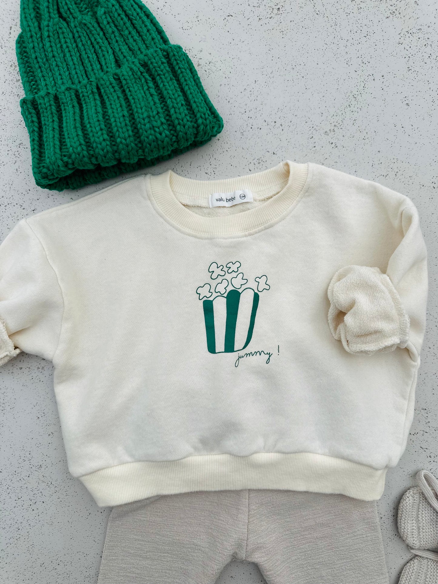 Popcorn sweatshirt - ecru