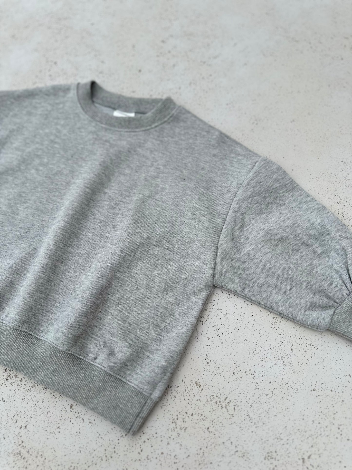 Patch pancake sweater - melange