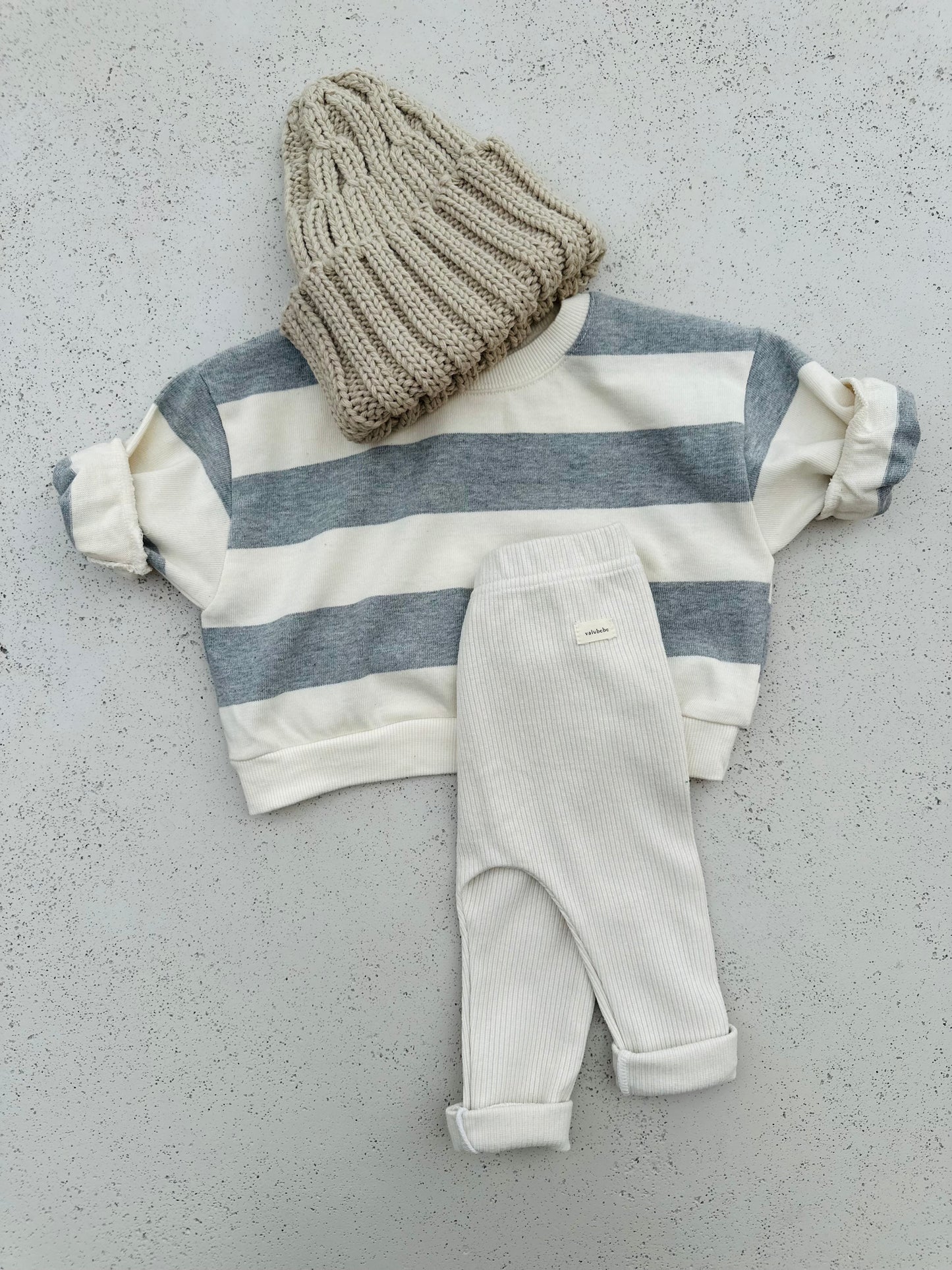 Bebe milk sweatshirt - ecru/grey