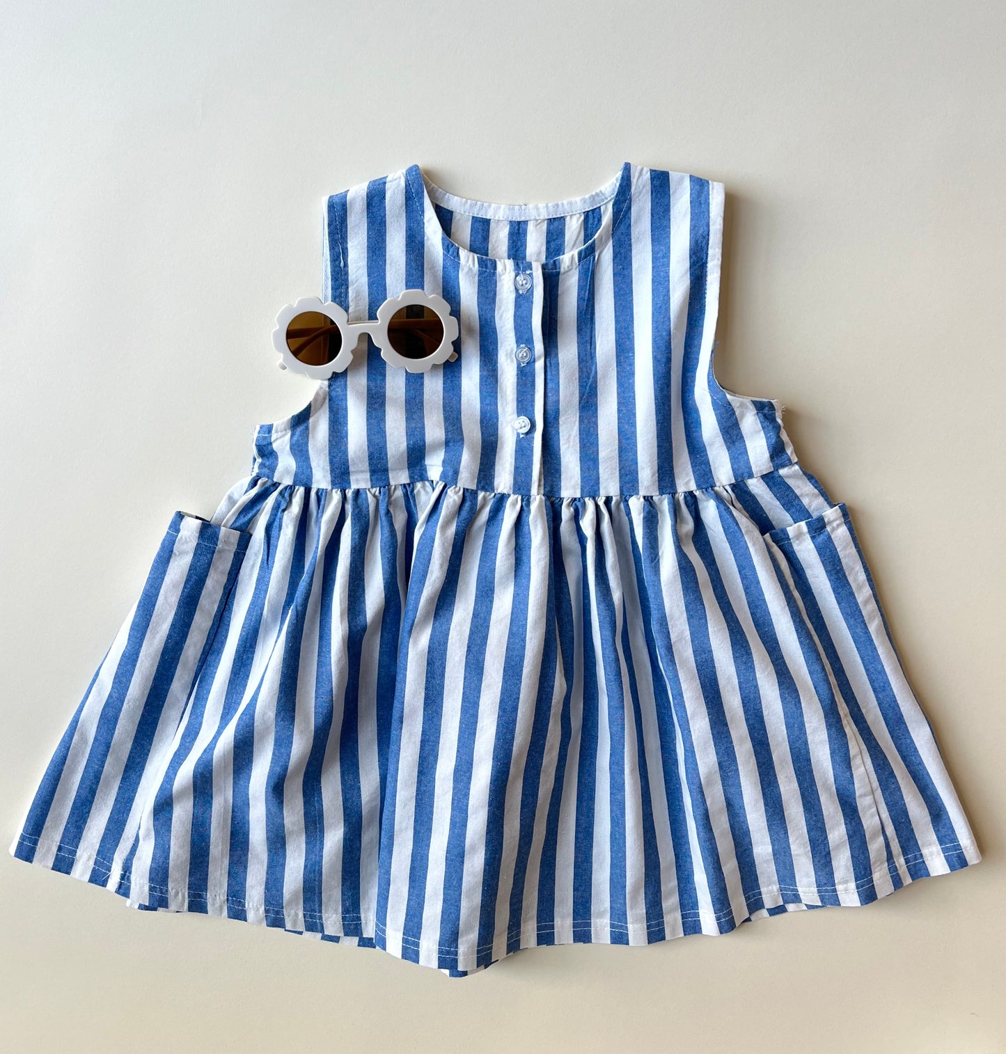Billie stripe dress - Blue