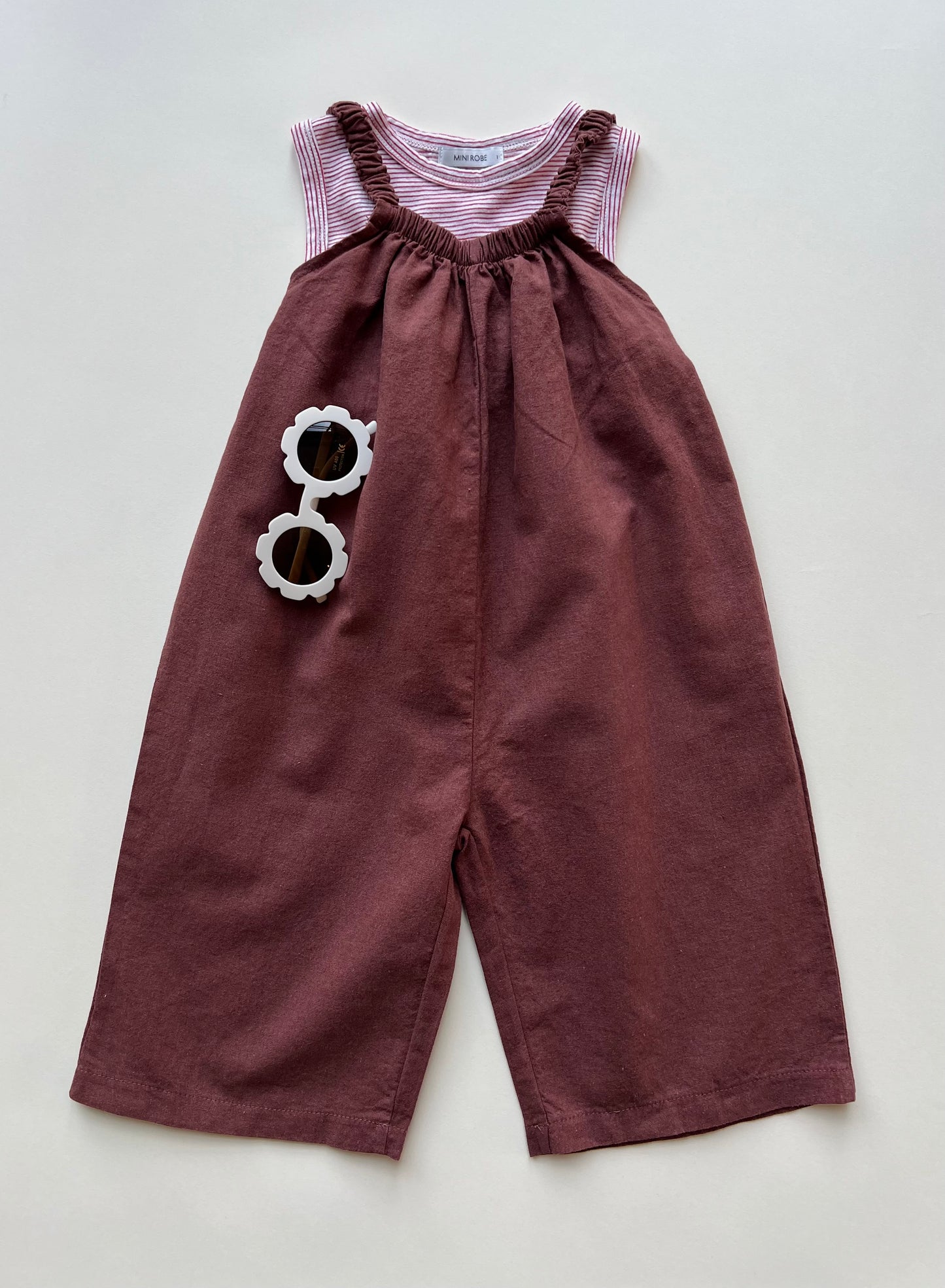 Joan linen jumpsuit - Brown