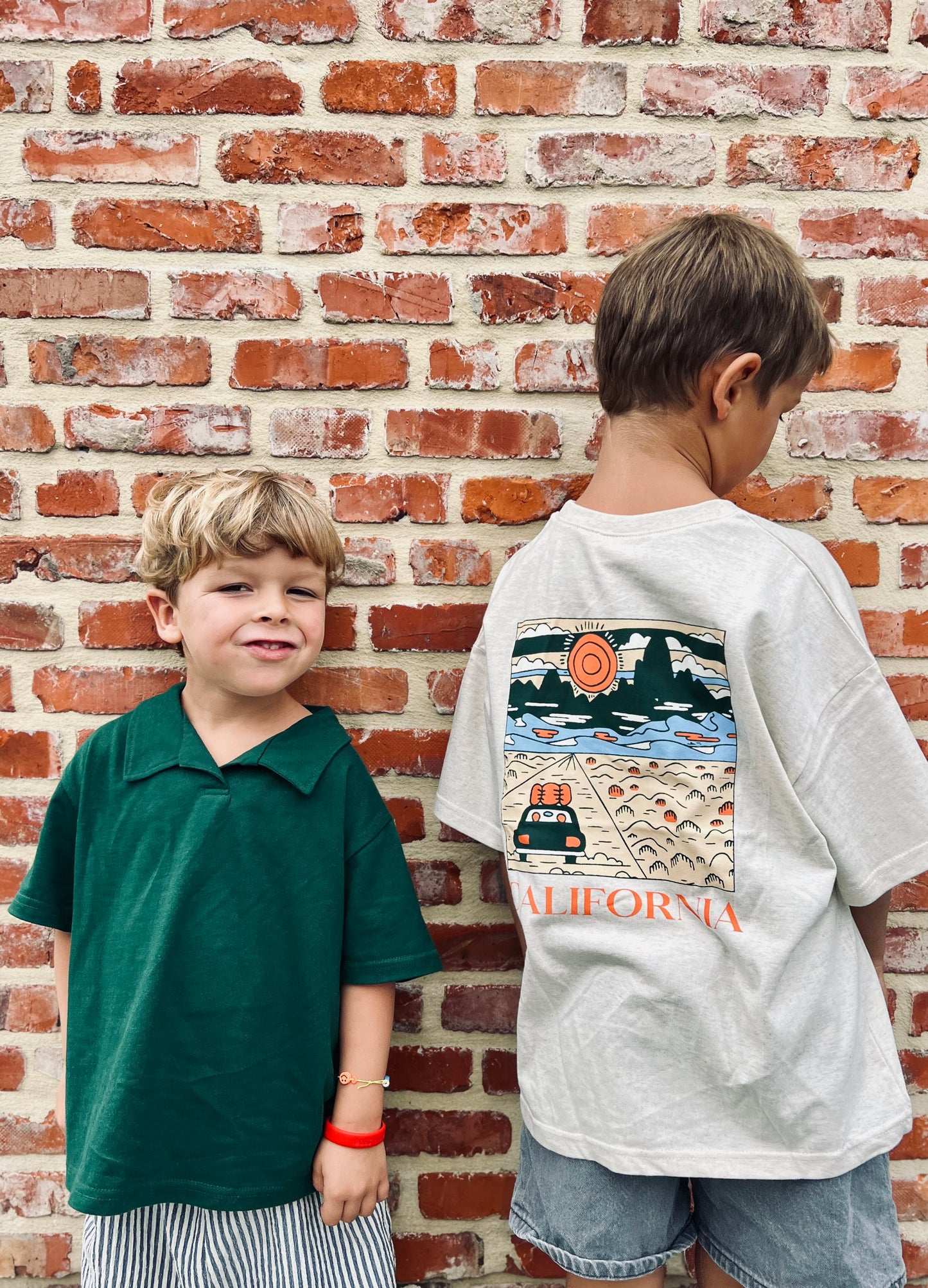 Arthur boxy polo shirt - Forest green