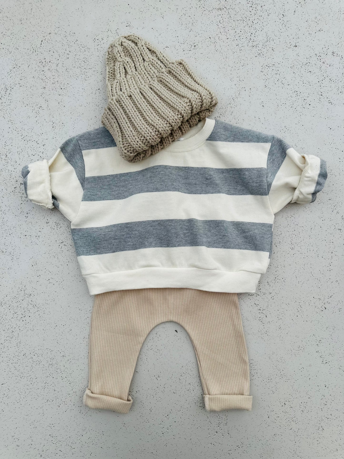 Bebe milk sweatshirt - ecru/grey