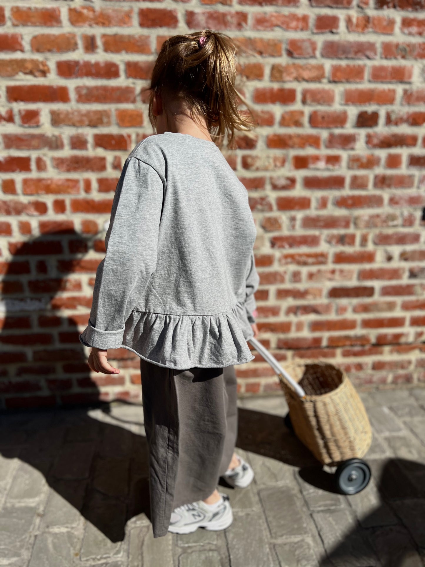 Greystone frill tee - grey