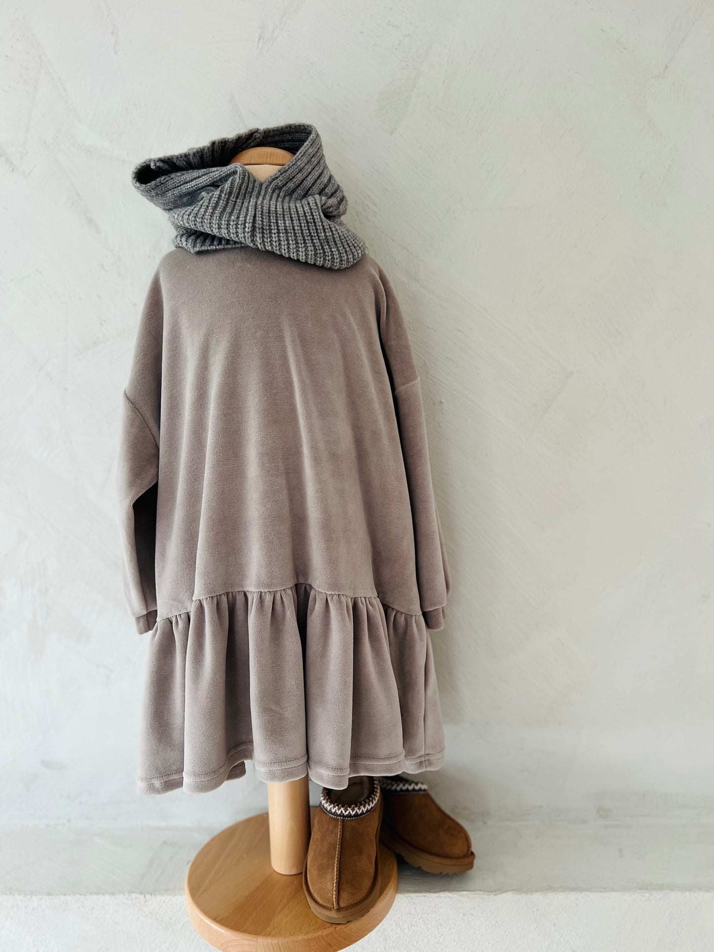 Veloure dress - taupe