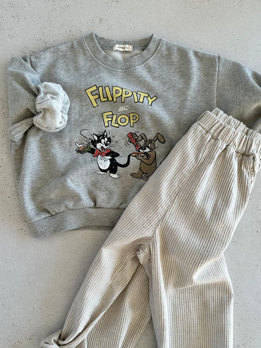 Hotdog sweater - grey melange