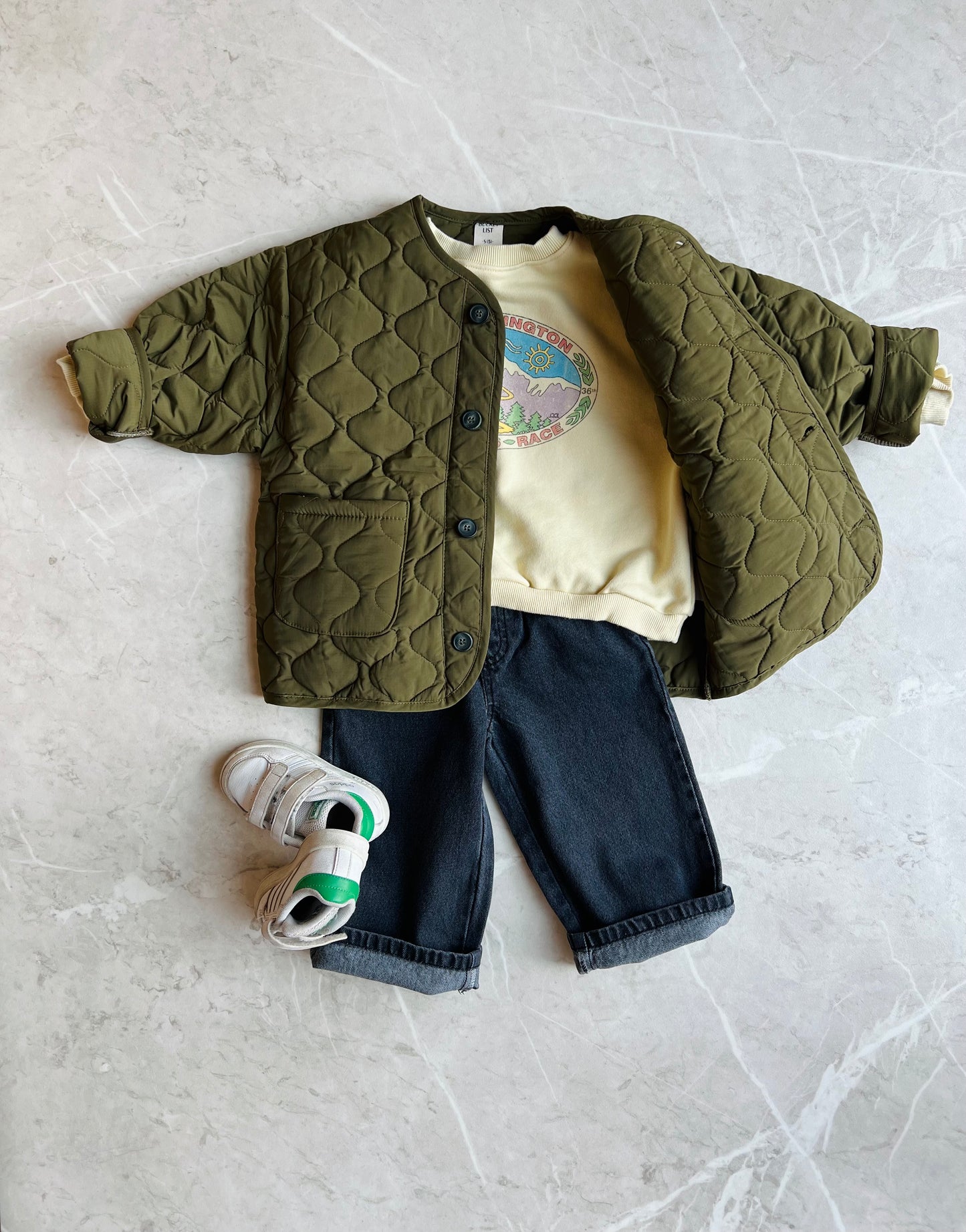 Bucket jacket - Khaki - Last ones: 5-6y, 7-8y