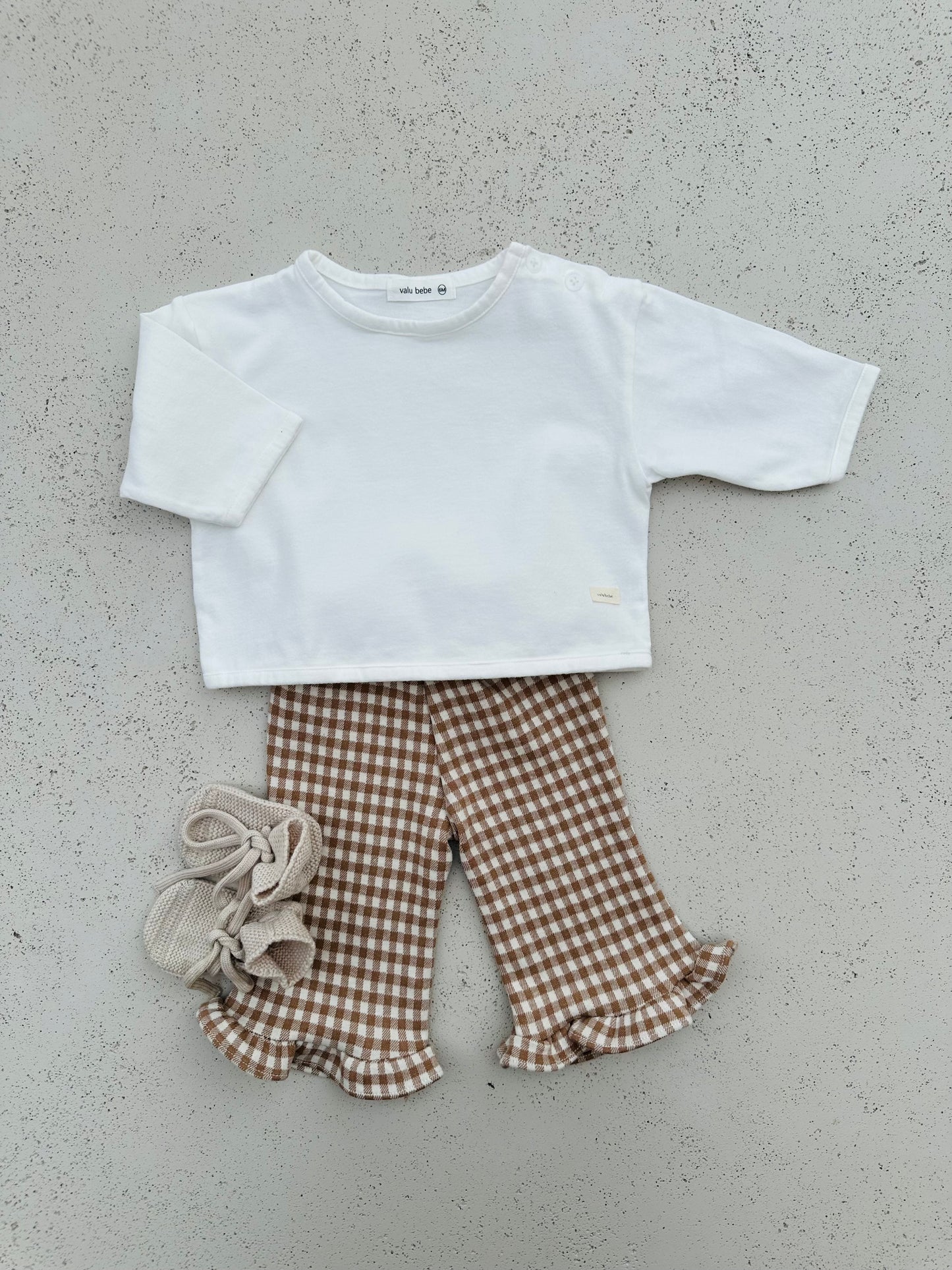 Bebe loose button tee - ivory