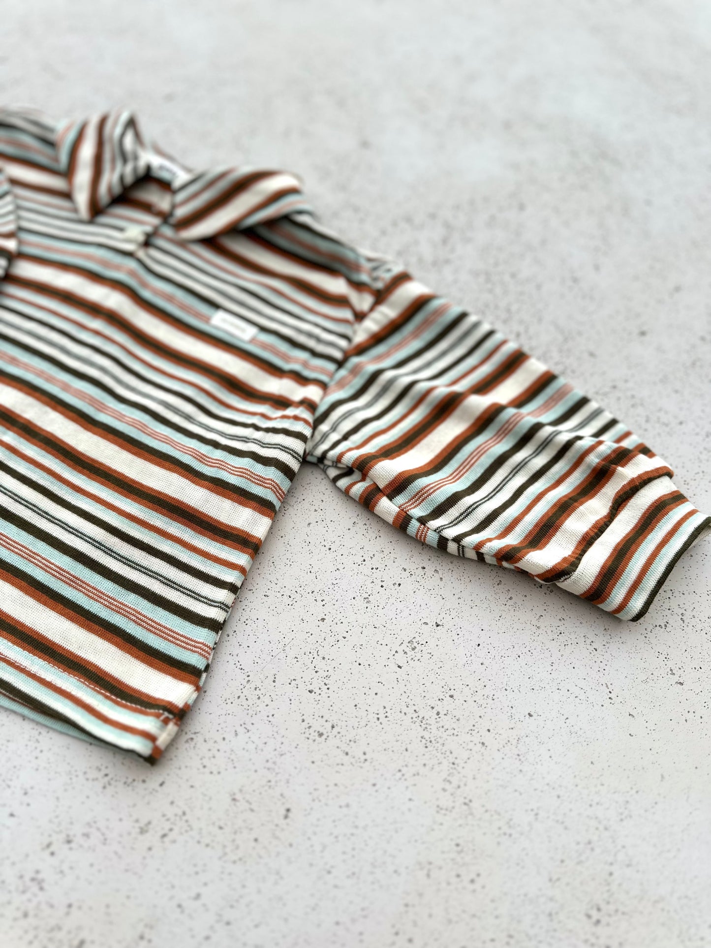 Oni multi striped knit polo