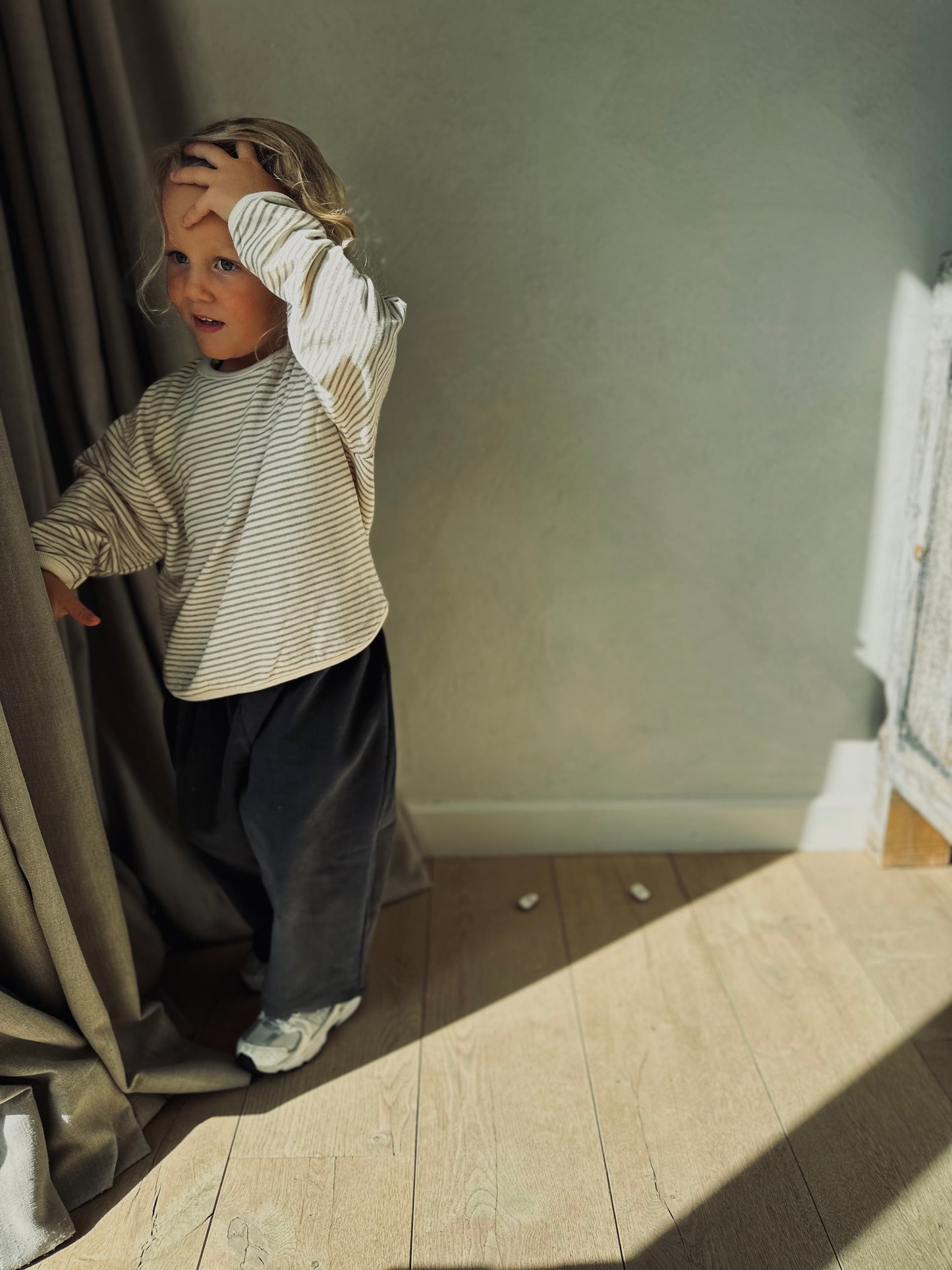 Bangbang stripe sweater - beige