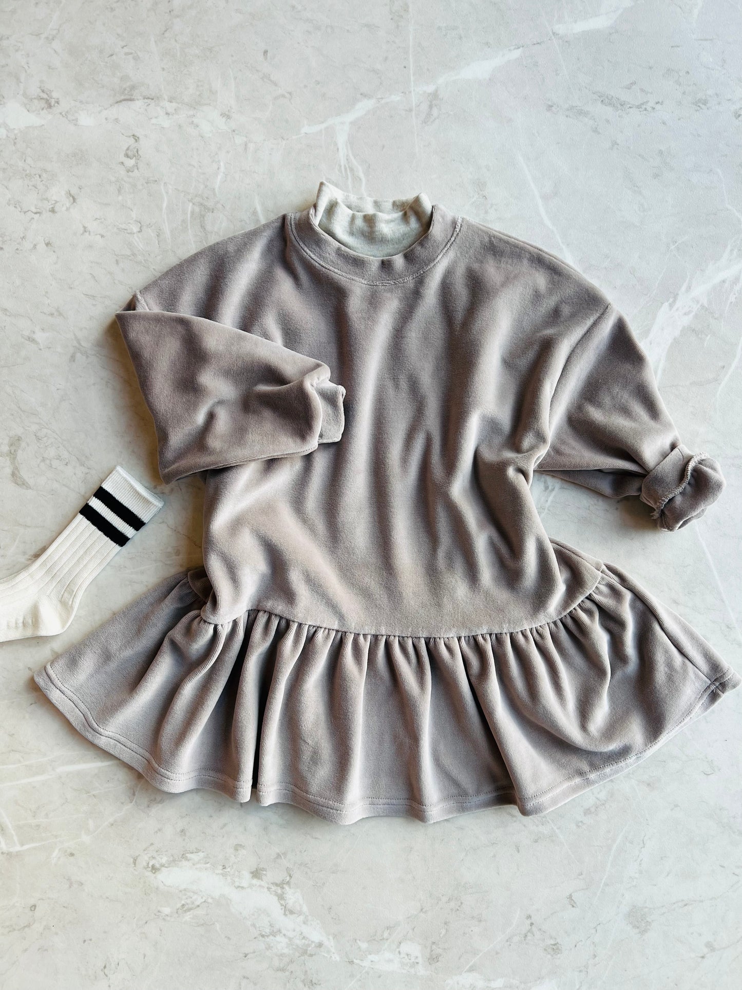 Veloure dress - taupe