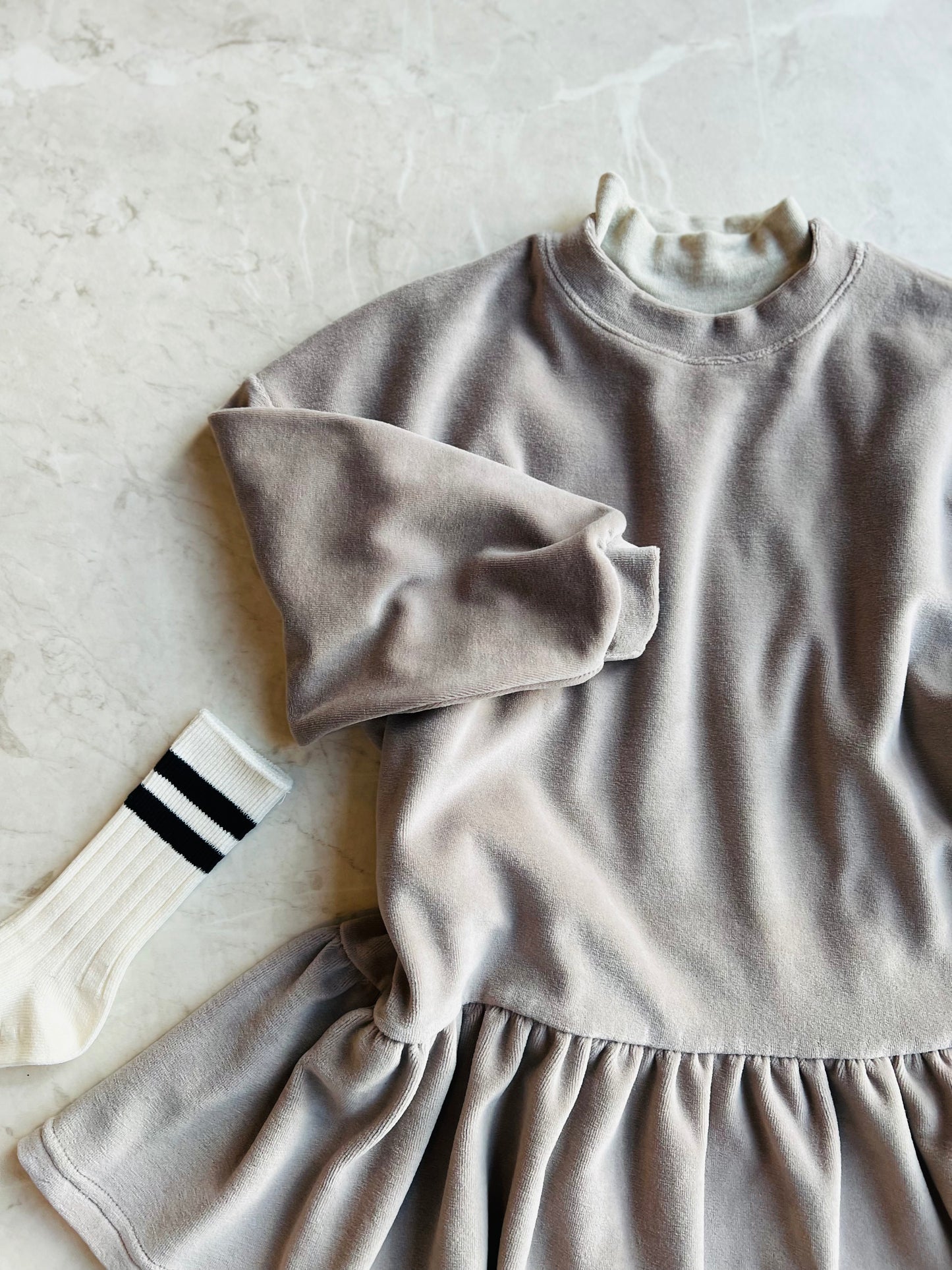 Veloure dress - taupe