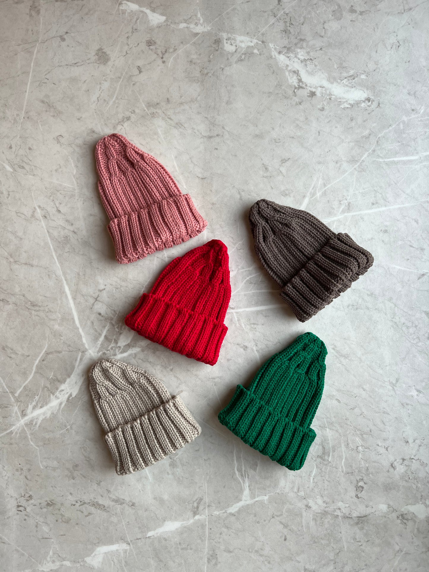 Knit rib beanie - different colors