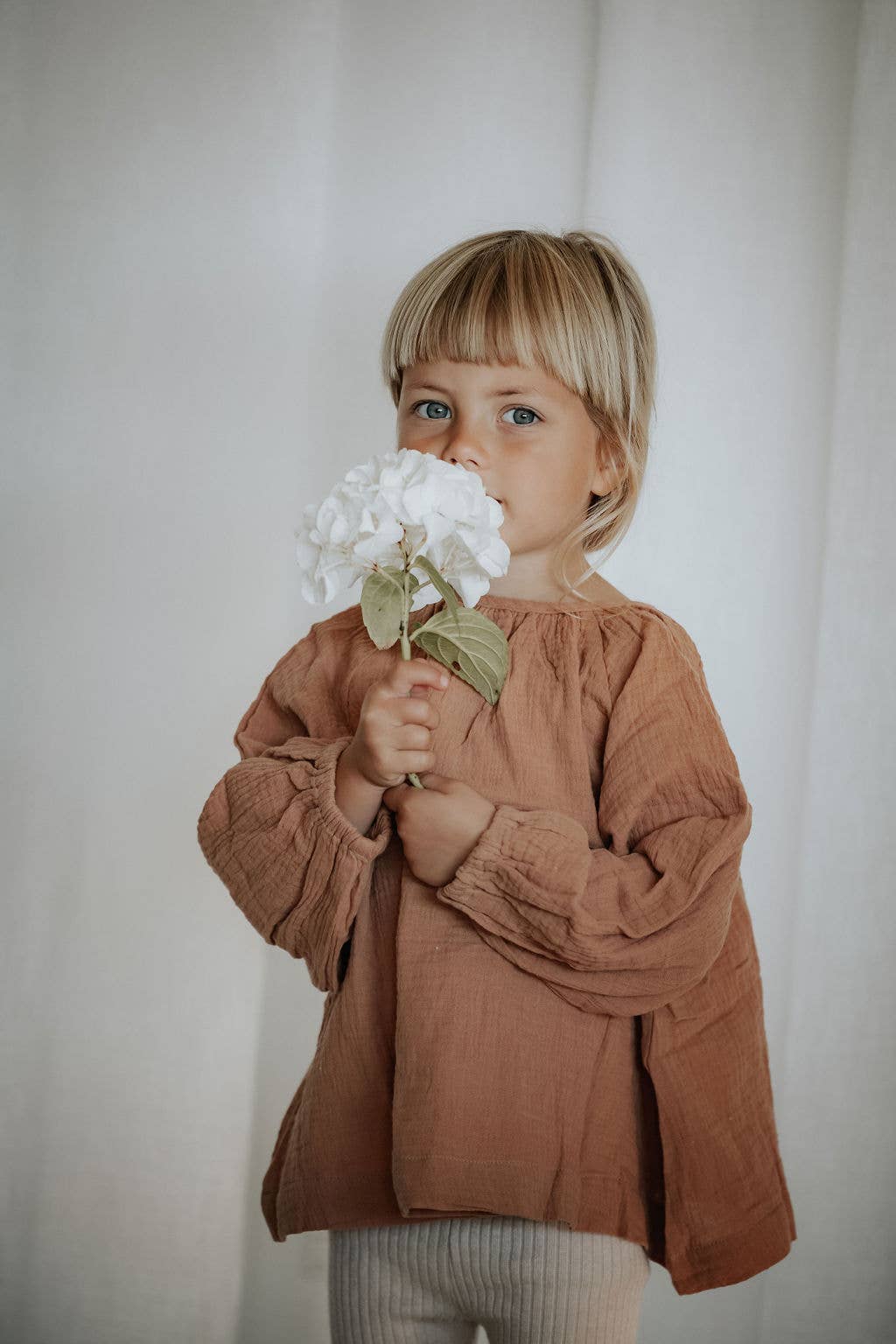 Mousseline blouse - brick