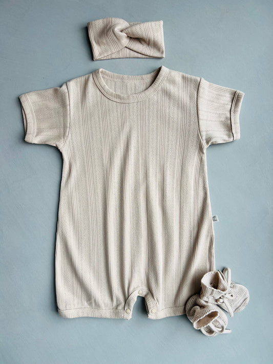 Bebe Jumpsuit - Oatmeal