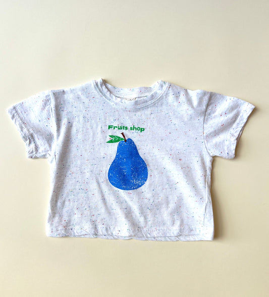 Pear tee - Ivory with spickles