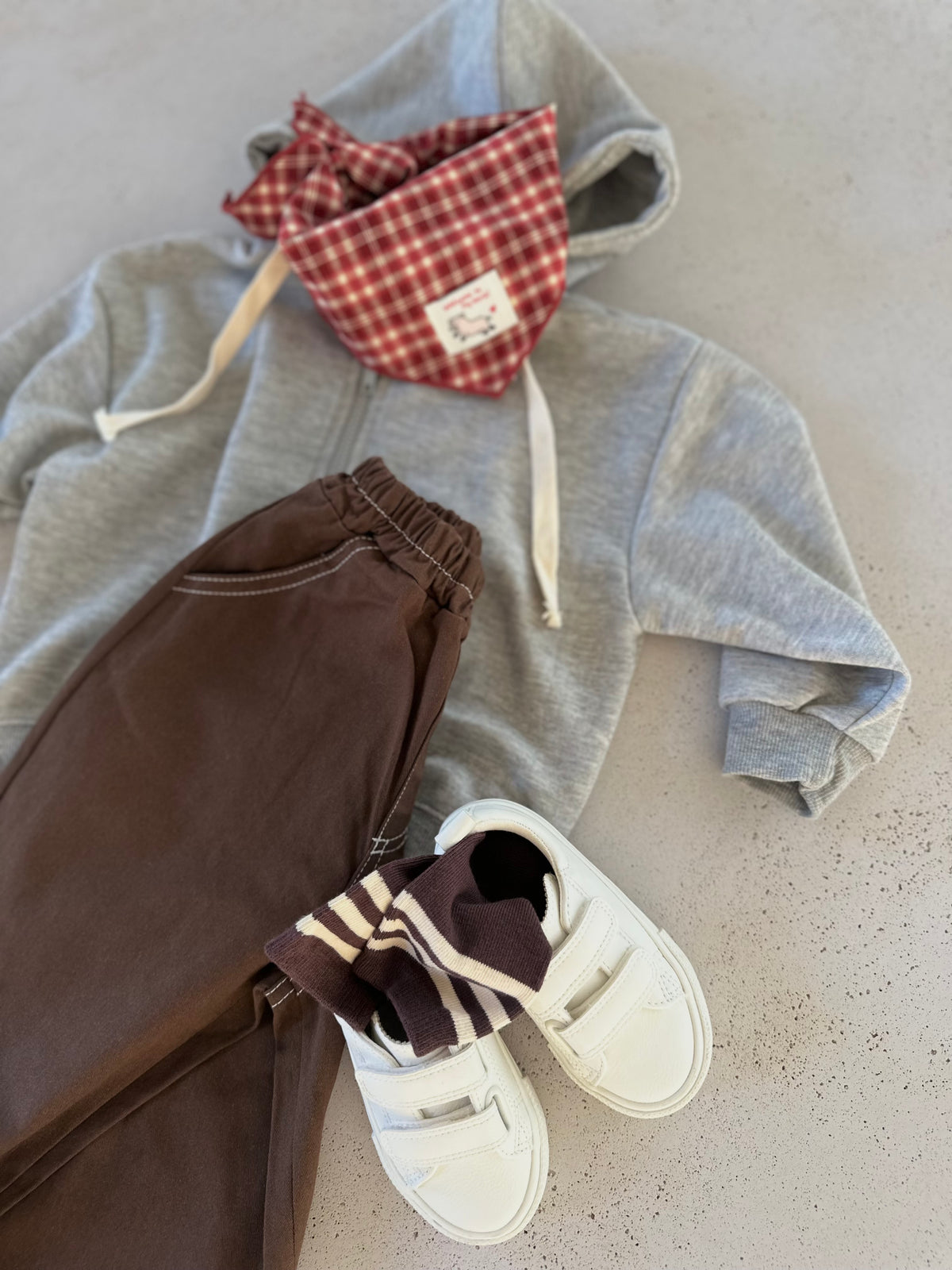 PRE-ORDER Nito stitch cotton pants - dark brown