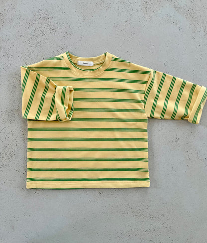 Dossy stripe tee - yellow