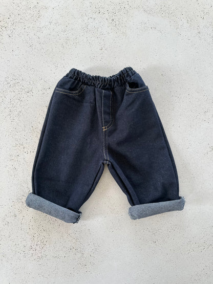 Planned denim pants - dark blue