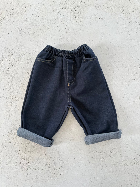Planned denim pants - dark blue