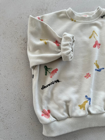 Sanne floral sweater - chalk