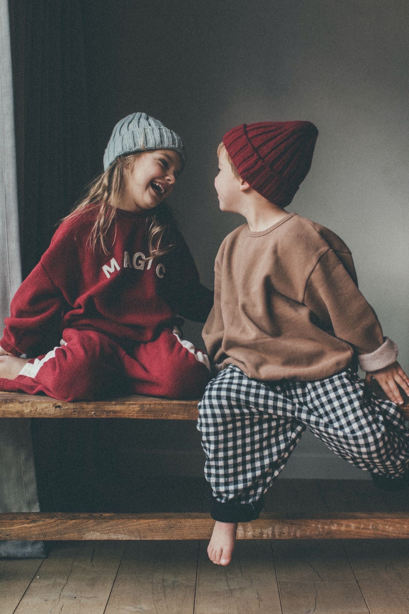 Bangbang fleeced sweater - caramel