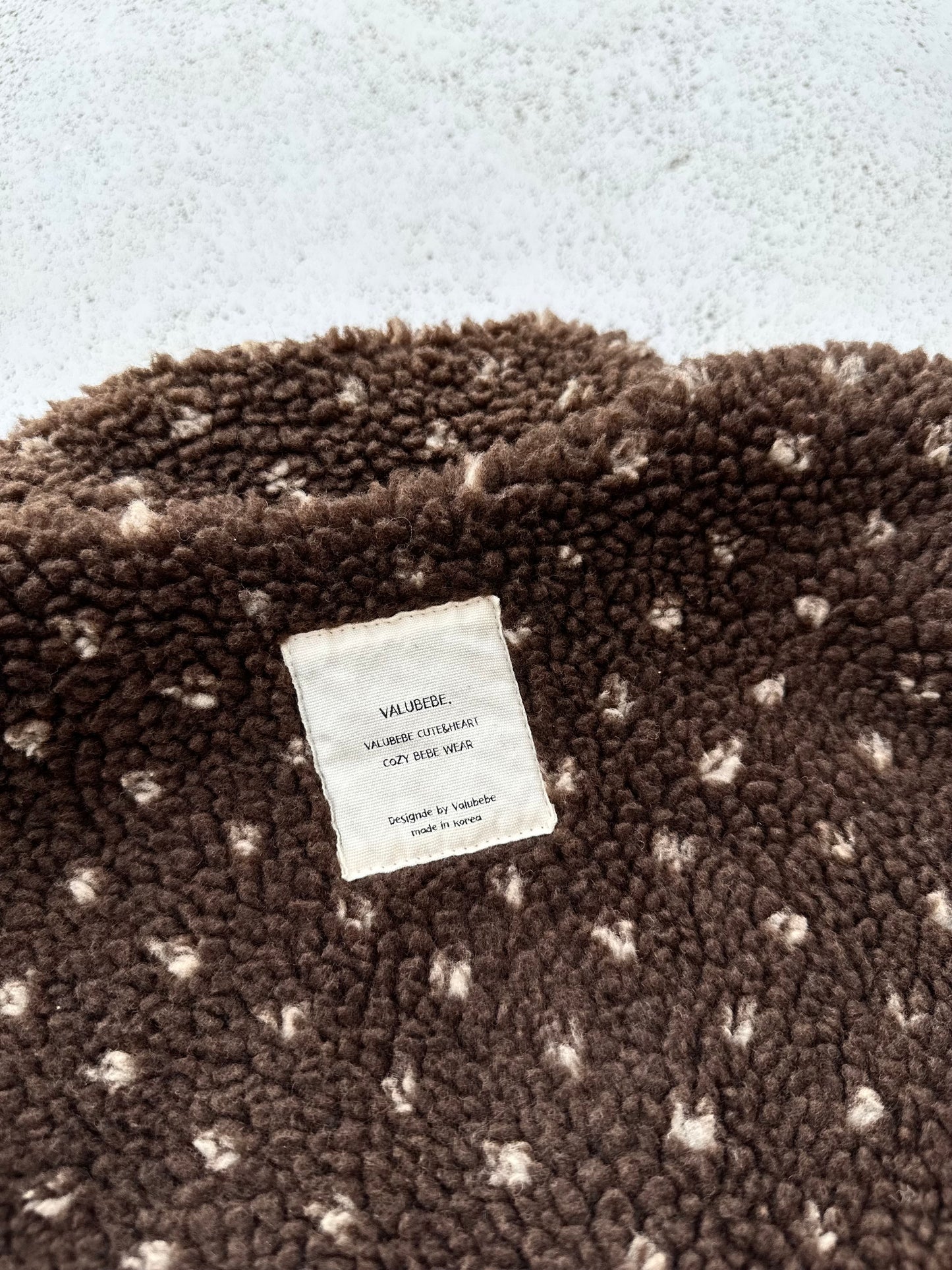 Bebe monet fleece jacket - brown