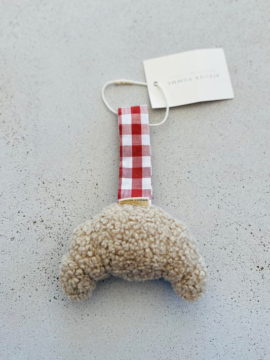 Pacifier cloth croissant - brique