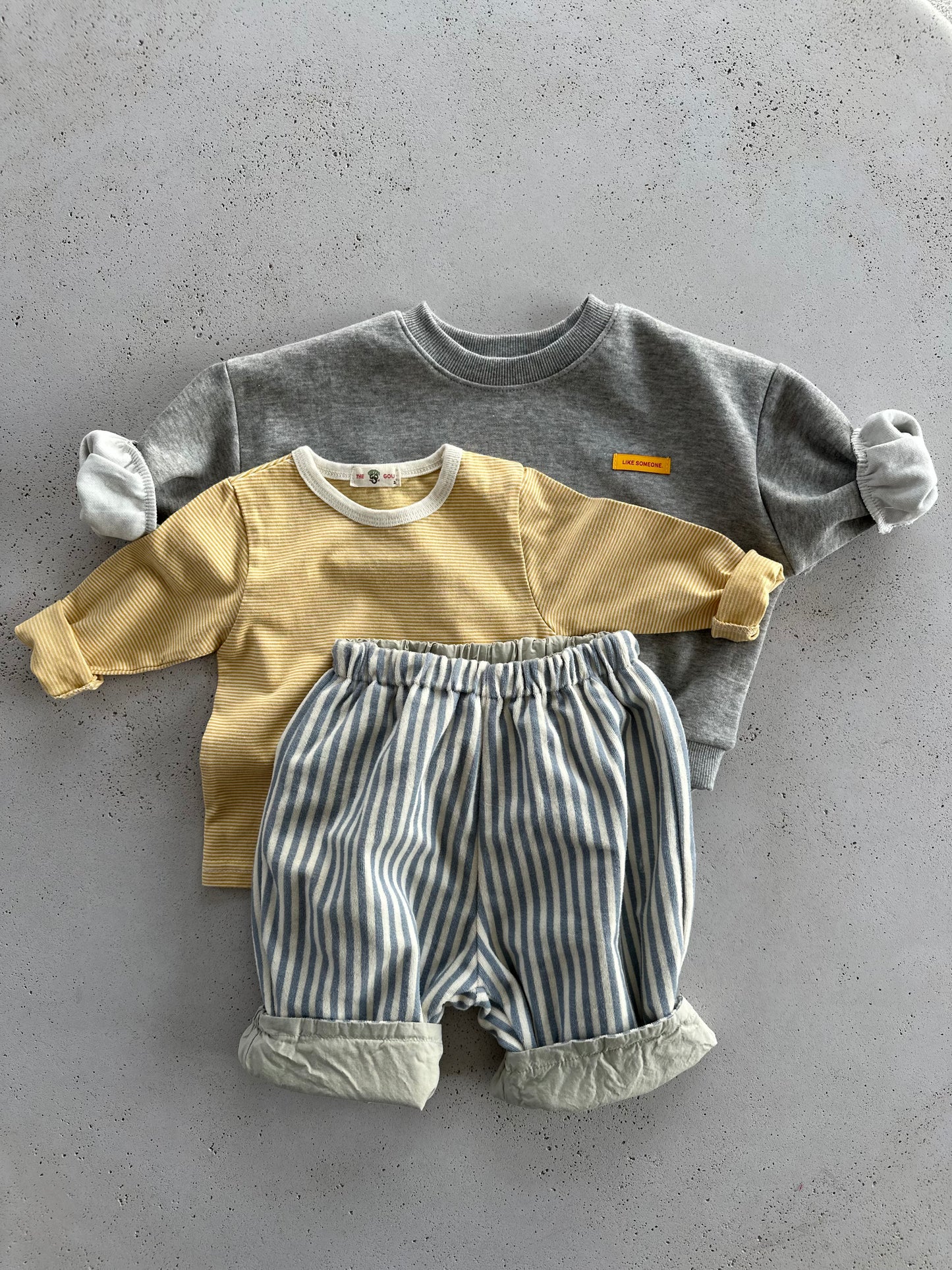 Bebe Lou stripe longsleeve - navy/yellow