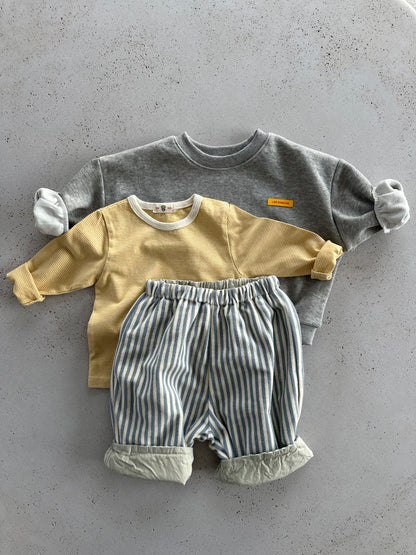 Bebe Lou stripe longsleeve - navy/yellow