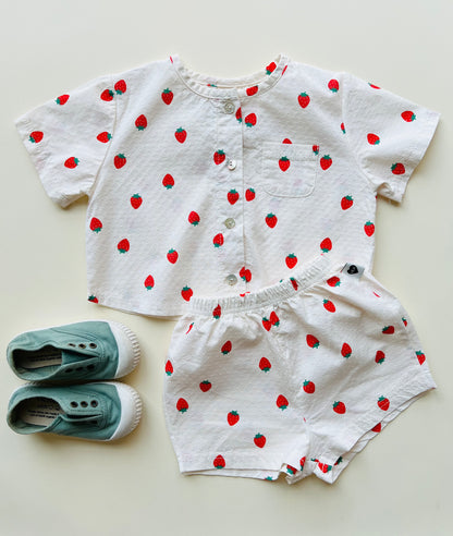 Bebe strawberry shorts - Ivory