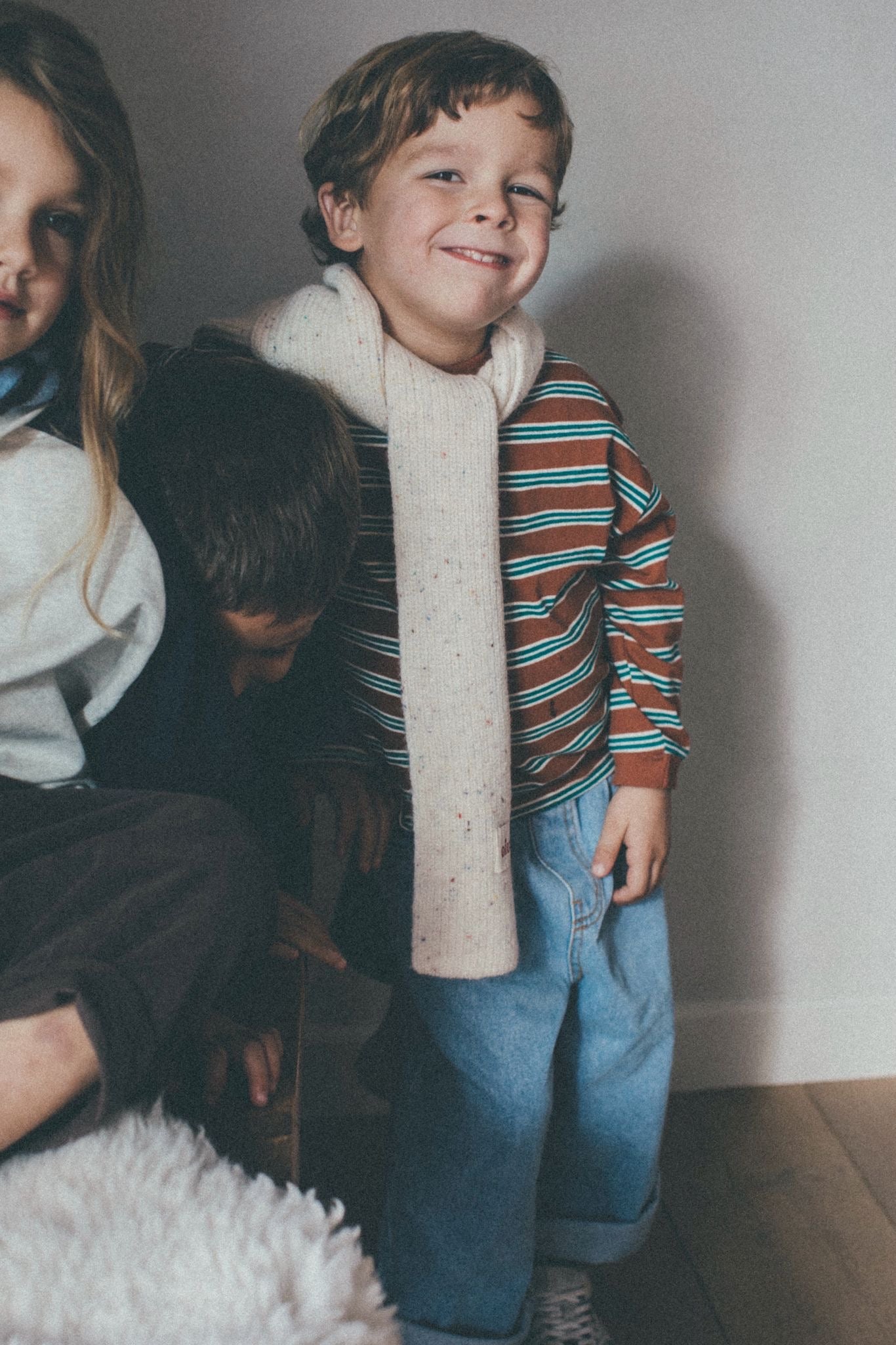 Jean long washed jeans - blue/lightblue