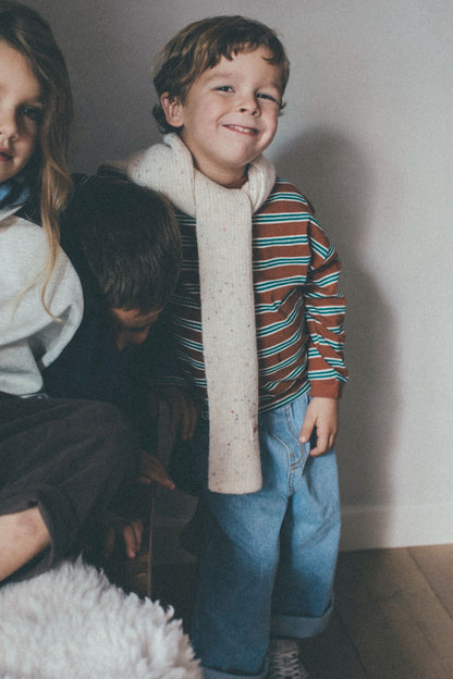 Jean long washed jeans - blue/lightblue