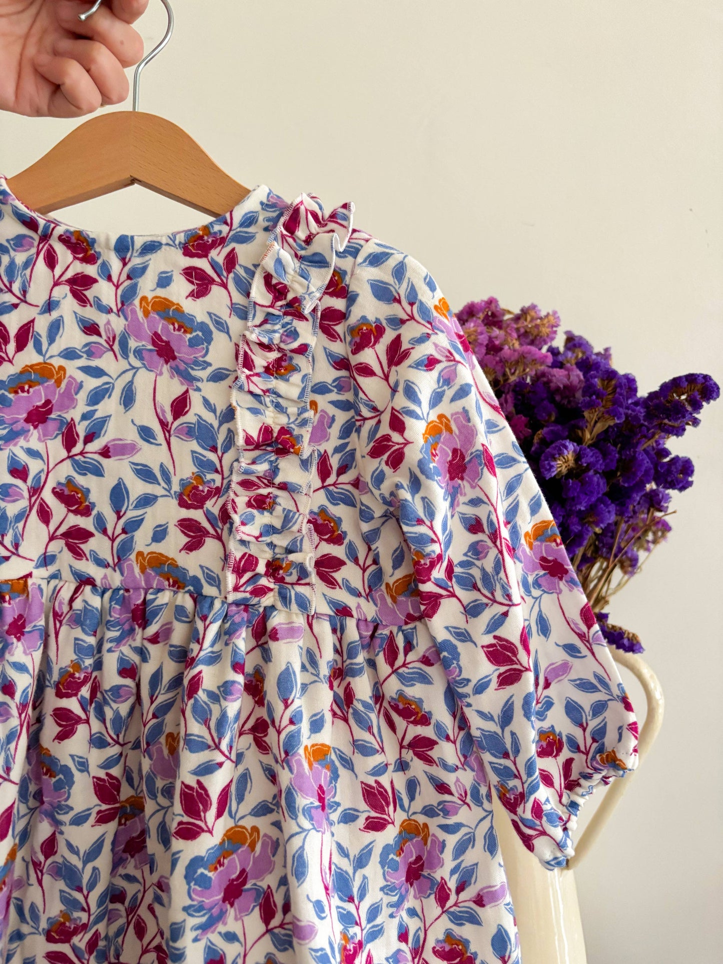 Blue flowers dress