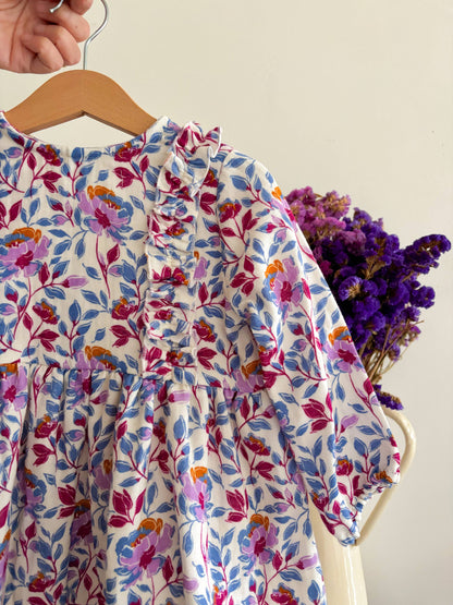 Blue flowers dress