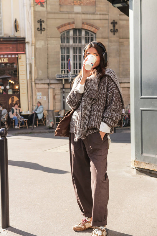Cardigan Mocca Mélange