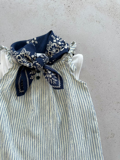 Raphi mini dress - navy stripe