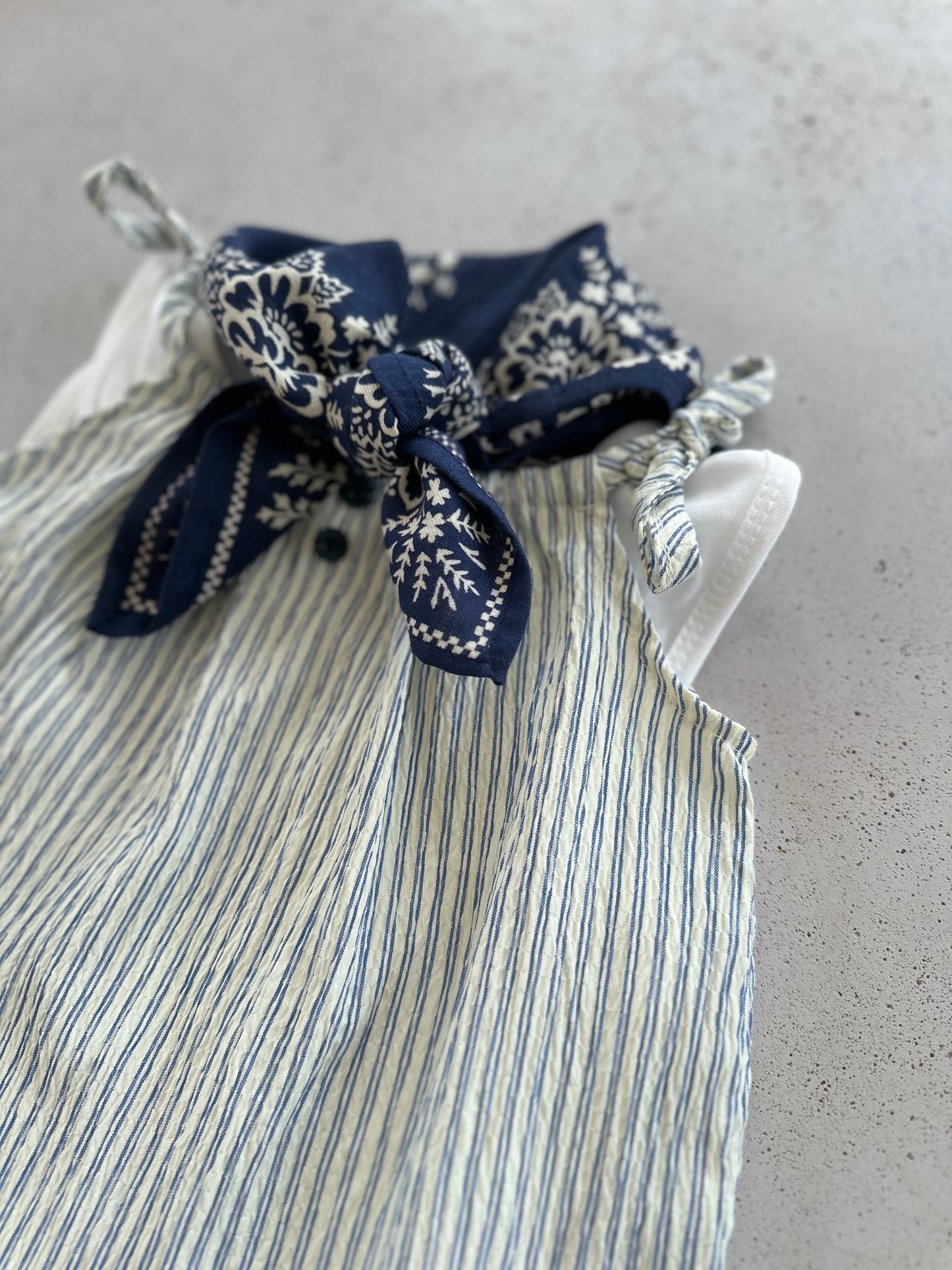 Raphi mini dress - navy stripe