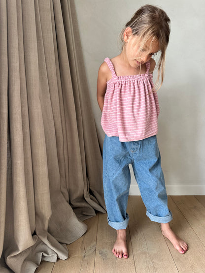 Lin soft terry top - pink