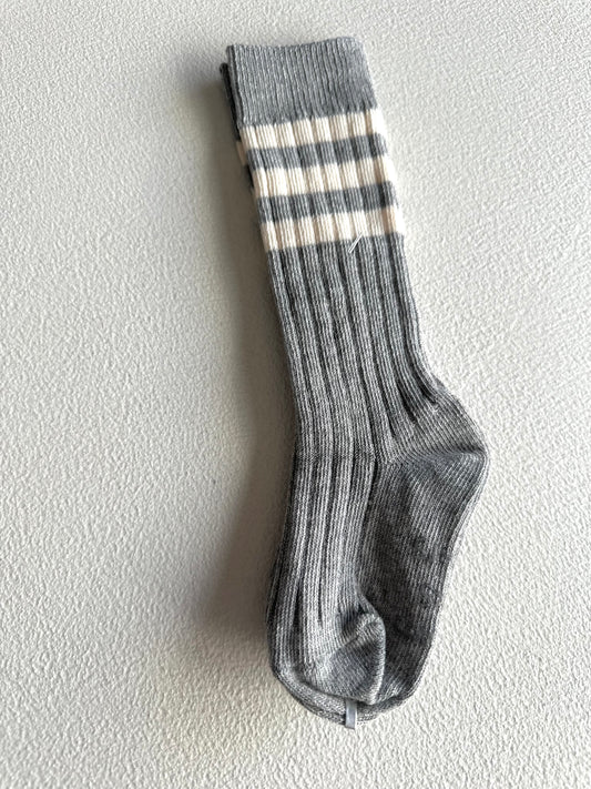 Pair of knee socks - melange grey