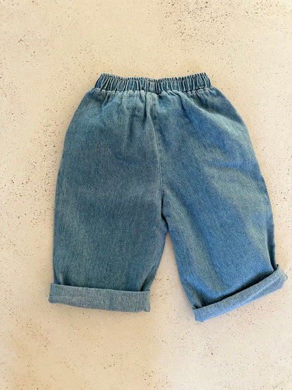 Ralph denim baggy pants - blue