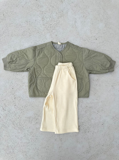 Bambi collar jacket - light khaki