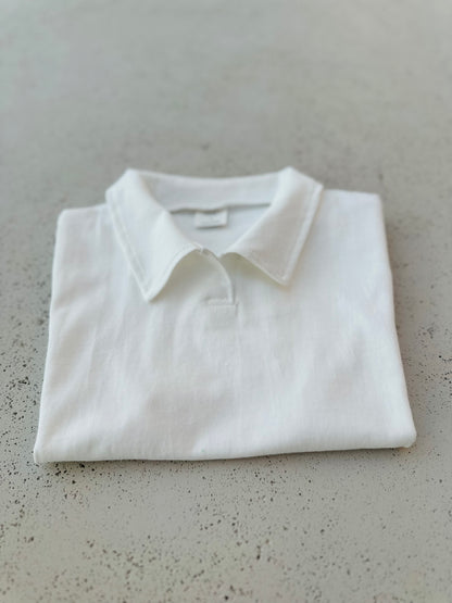 Arthur boxy polo shirt - Ivory