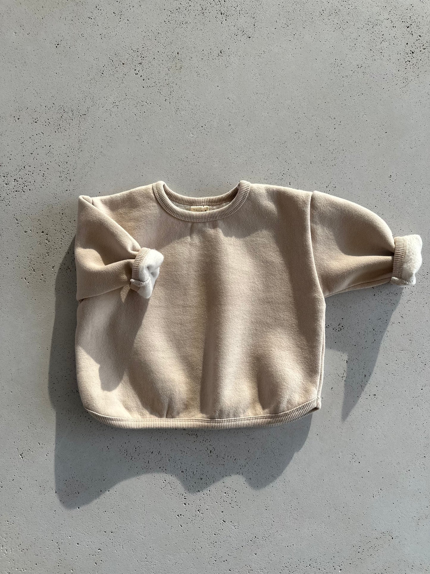 Bangbang bebe fleeced sweater - beige