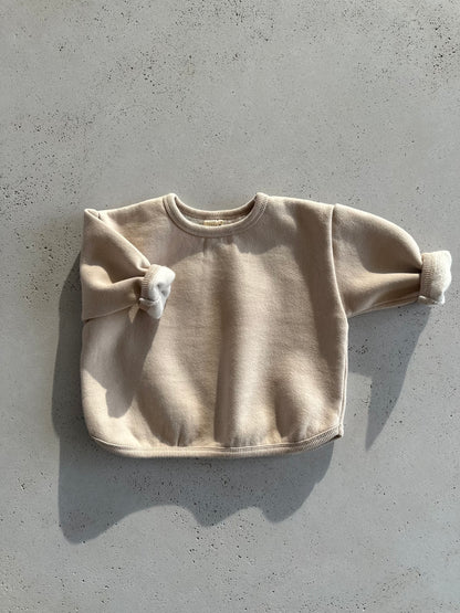 Bangbang bebe fleeced sweater - beige