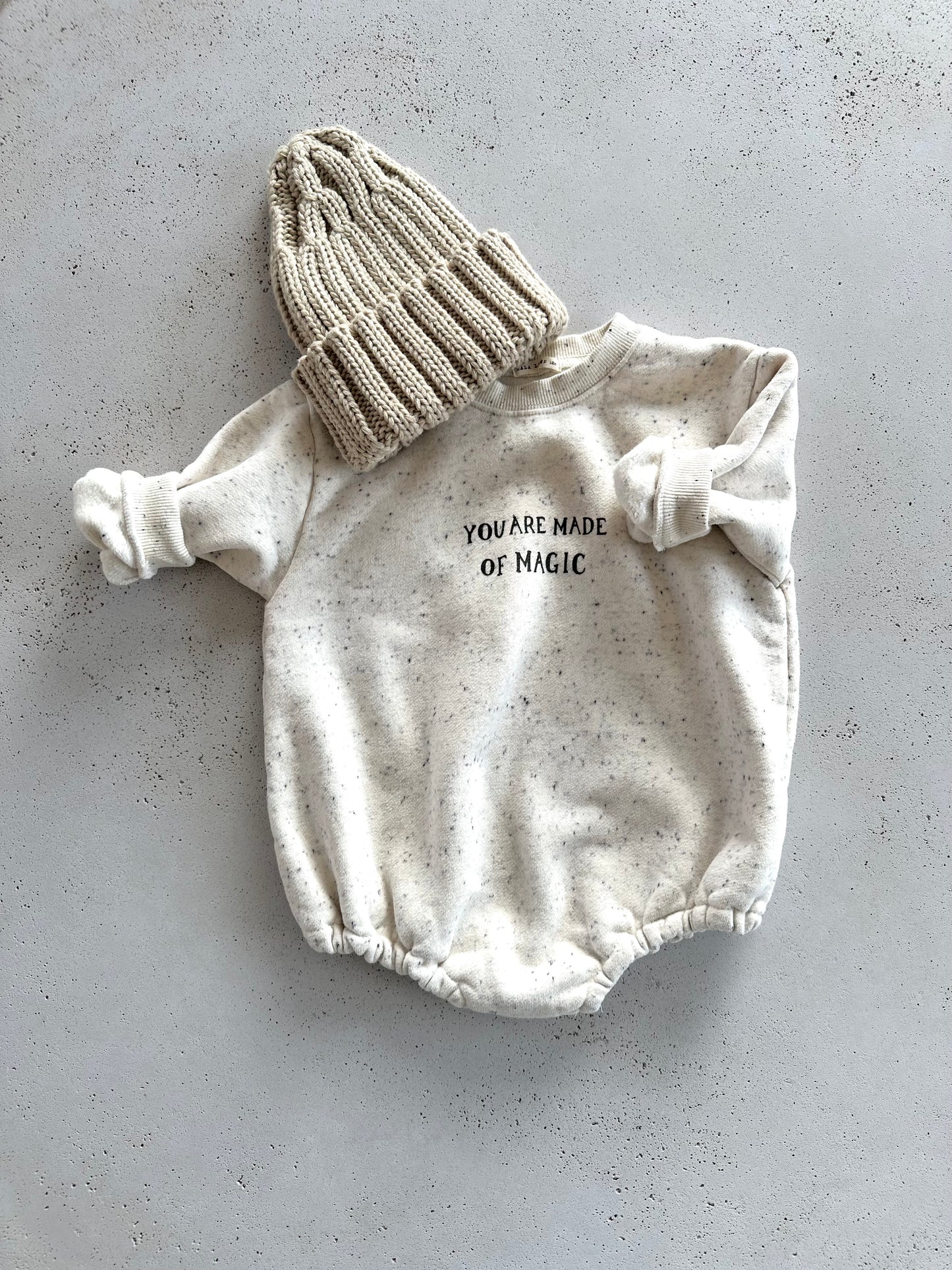 Bebe oreo magic fleeced suit - melange