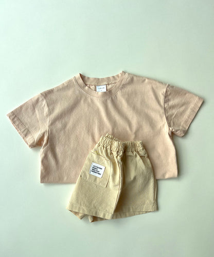 Melo washed tee - Peach
