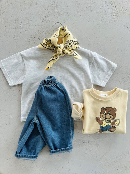 Oscar mini scarf - wine/butter