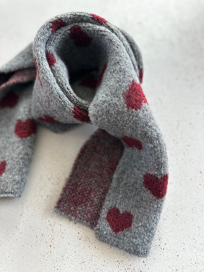 Hearts scarf - colors