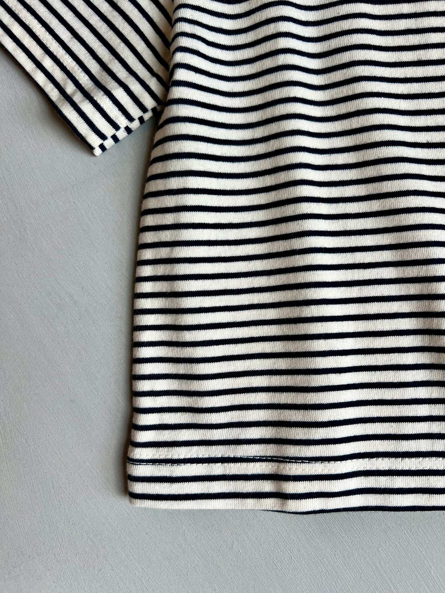 Stripe Tee - Ivory/navy